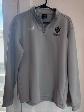 San Diego Seals Lacrosse Gray Half-Zip Pullover